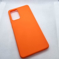 Чехол накладка Silicon Case для Samsung Galaxy A52, оранжевый
