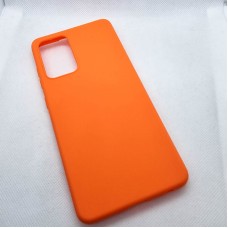Чехол накладка Silicon Case для Samsung Galaxy A52, оранжевый