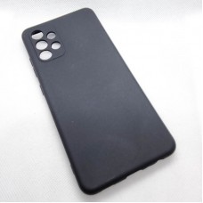 Чехол накладка Silicon Case для Samsung Galaxy A52, черный