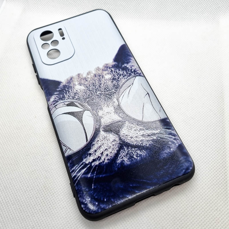 Чехол накладка для Xiaomi Redmi Note10s с рисунком кот