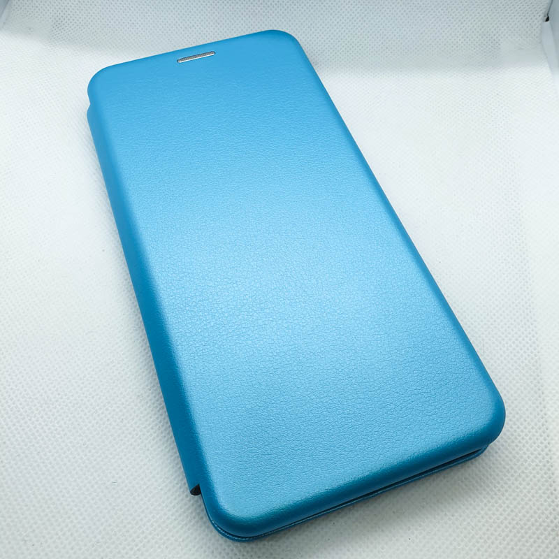 Чехол-книжка для Samsung Galaxy A12 без окна, голубой
