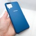 Чехол  для Samsung Galaxy A12  "Silicone Case",синий