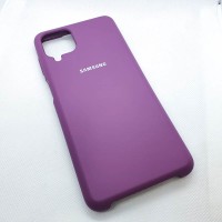 Чехол  для Samsung Galaxy A12  "Silicone Case",фиолетовый