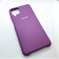 Чехол  для Samsung Galaxy A12  "Silicone Case",фиолетовый