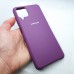 Чехол  для Samsung Galaxy A12  "Silicone Case",фиолетовый
