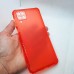 Силиконовый чехол JFK для Samsung Galaxy A12 красный с защитой камеры