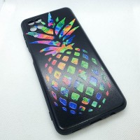 Чехол накладка для Samsung Galaxy A12 с рисунком "ананас"