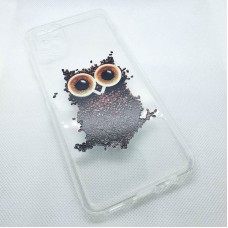 Чехол накладка для Samsung Galaxy A12 с рисунком "сова"
