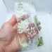 Чехол накладка для Samsung Galaxy A12 с рисунком "листья"