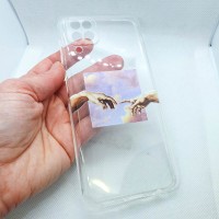Чехол накладка для Samsung Galaxy A12 с рисунком "руки"