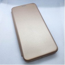 Чехол-книжка для Samsung Galaxy A12 без окна, золотой