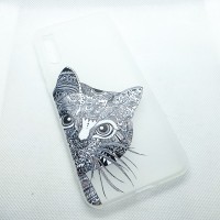 Чехол накладка для Huawei Y8P  с рисунком кот