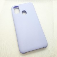 Силиконовый чехол Silicon case для Samsung Galaxy M21 сиреневый