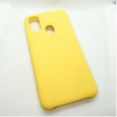Силиконовый чехол Silicon case для Samsung Galaxy M21 желтый