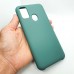 Силиконовый чехол Silicon case для Samsung Galaxy M21 зеленый
