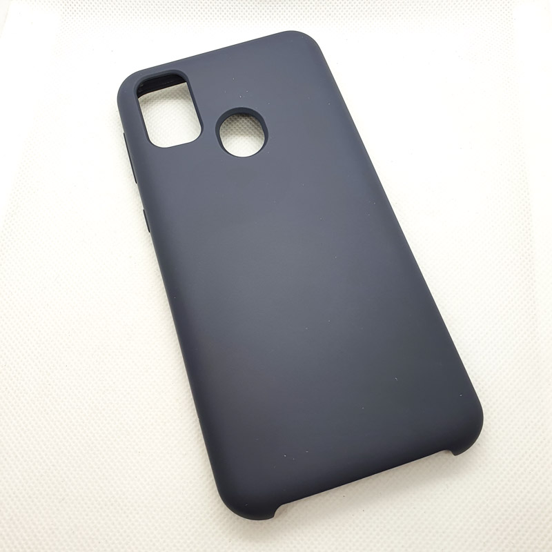 Силиконовый чехол Silicon case для Samsung Galaxy M21 графит