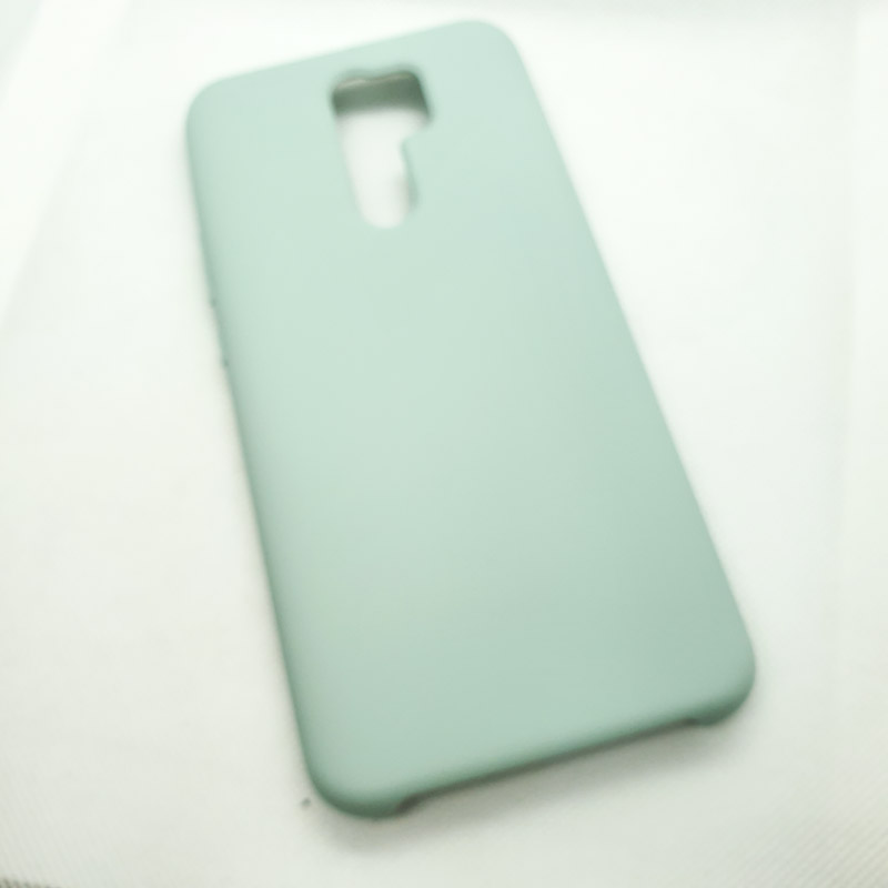 Чехол Silicone case для Xiaomi Redmi 9, салатовый