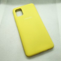Силиконовый чехол Silicon case для Samsung Galaxy A31 желтый