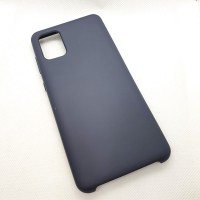 Силиконовый чехол Silicon case для Samsung Galaxy A31 темно-серый