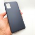 Силиконовый чехол Silicon case для Samsung Galaxy A31 темно-серый
