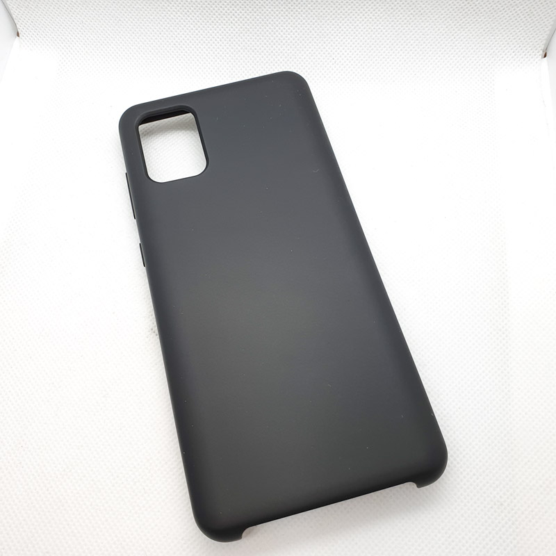 Силиконовый чехол Silicon case для Samsung Galaxy A31 черный