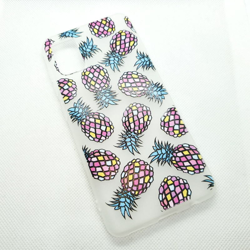 Чехол накладка для Samsung Galaxy A41 с рисунком "ананас"