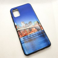 Чехол накладка для Samsung Galaxy A41 с рисунком "город"