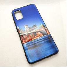 Чехол накладка для Samsung Galaxy A41 с рисунком "город"