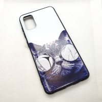 Чехол накладка для Samsung Galaxy A41 с рисунком "кот"