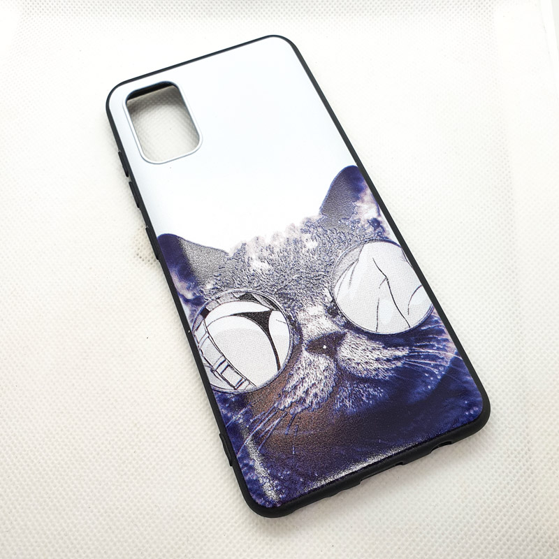 Чехол накладка для Samsung Galaxy A41 с рисунком "кот"