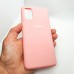 Силиконовый чехол Silicon case для Samsung Galaxy A41 розовый