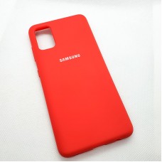Силиконовый чехол Silicon case для Samsung Galaxy A41 красный