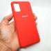 Силиконовый чехол Silicon case для Samsung Galaxy A41 красный