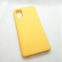 Силиконовый чехол Silicon case для Samsung Galaxy A41 желтый