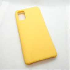 Силиконовый чехол Silicon case для Samsung Galaxy A41 желтый