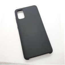 Силиконовый чехол Silicon case для Samsung Galaxy A41 черный