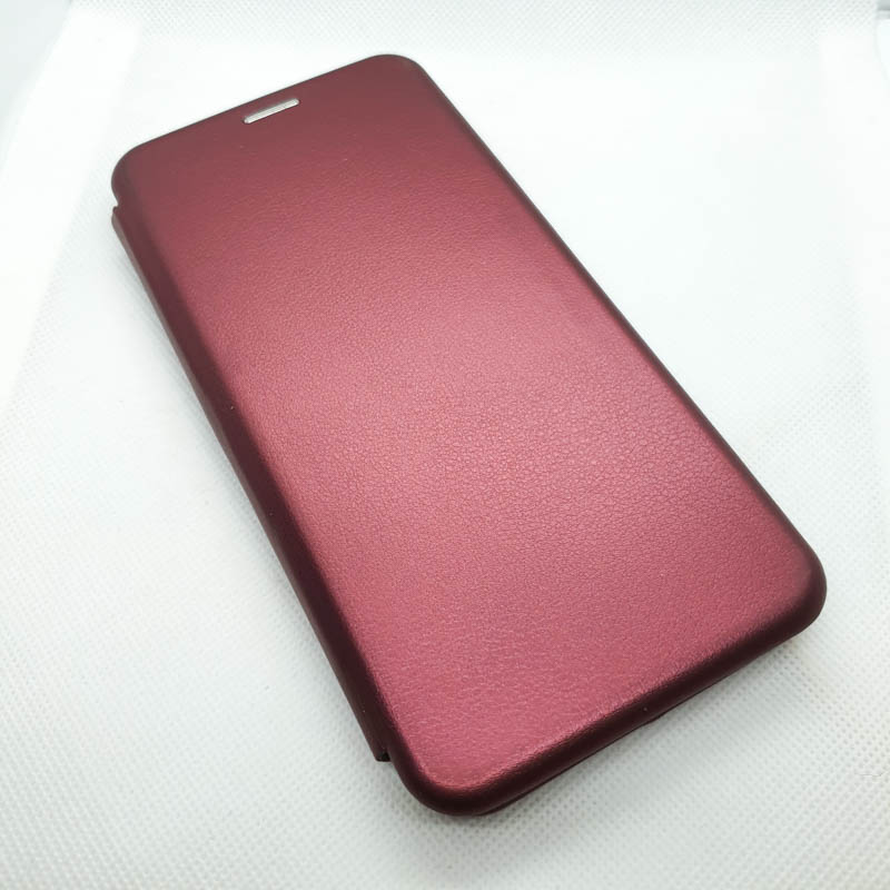 Чехол-книга для Samsung Galaxy A02S, бордовый