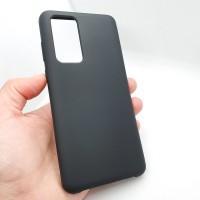 Силиконовый чехол "Silicone Case" для Huawei P40, черный