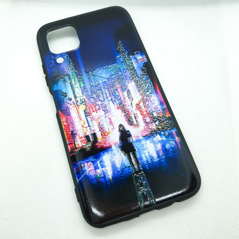 Чехол накладка для Huawei P40 Lite (Nova 6s) с рисунком город