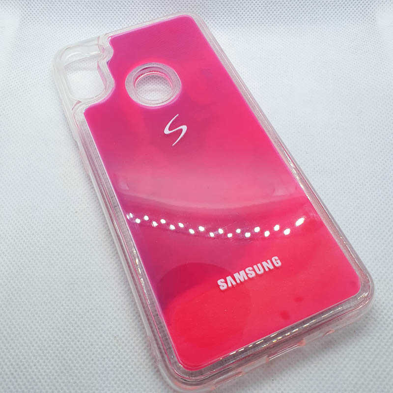 Силиконовый чехол  для Samsung Galaxy A11s Neon sand розовый