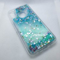 Чехол  для Samsung Galaxy A11s пересыпашки с блесточками звездочки