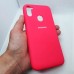 Чехол  для Samsung Galaxy A11s silicon case ярко розовый