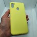 Чехол  для Samsung Galaxy A11s silicon case желтый