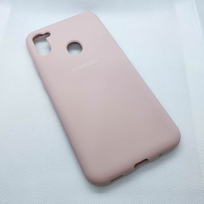 Чехол  для Samsung Galaxy A11s silicon case пудра