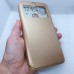 Чехол-книга EXPERTS для Xiaomi Poco M3, золотой с окошком
