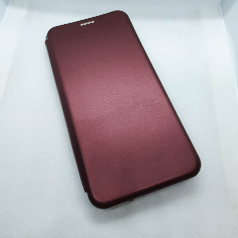 Чехол-книга EXPERTS для Xiaomi Redmi 9, бордовый