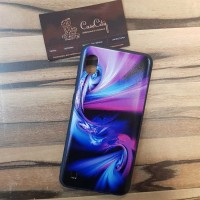 Чехол накладка для Samsung Galaxy A60 с рисунком Фиолетовая абстракция