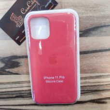 Силиконовый чехол Silicone Case для Apple iPhone 11 Pro Max, бордовый