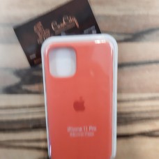 Силиконовый чехол Silicone Case для Apple iPhone 11 Pro, оранжевый