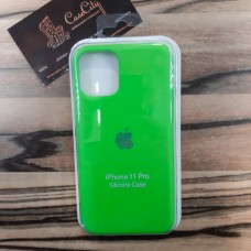 Силиконовый чехол Silicone Case для Apple iPhone 11 Pro, зелёный